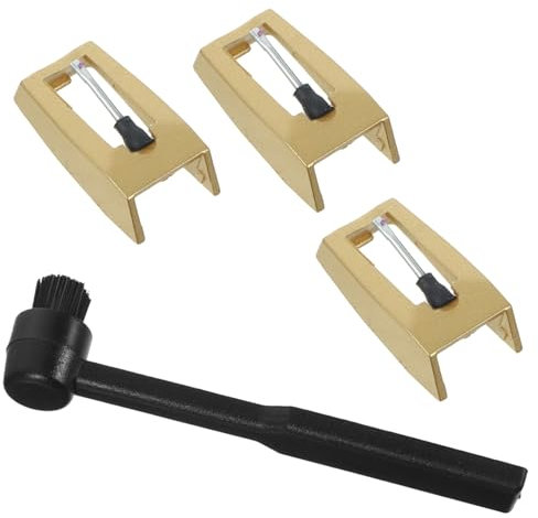Kisangel 1Satz Plattenspielernadel Für Vinyl Schallplatten Hochwertige Nadeln Mit Reinigungsbürste Für Optimale Klangqualität Und Präzise Aufnahme