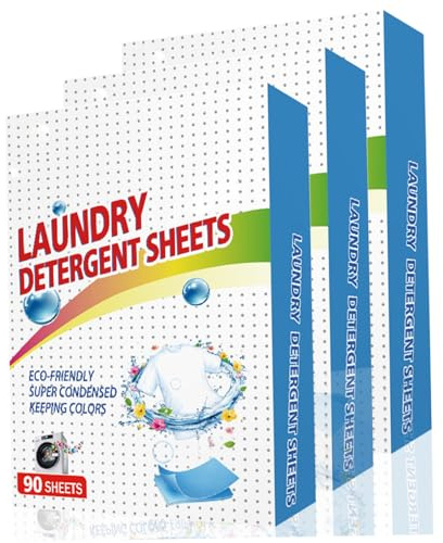 Lavage à détergent en feuille de coloration à la blanchisserie linge linge de pour les voyages domicile 270pcs, bandes