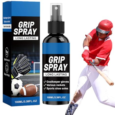 Greppspray 100 milliliter långvarig antihalkförstärkare | Kladdspray för Handskar för idrottare och spelare fotboll inomhusvolleyboll baseboll golf bowling och sporter med racket