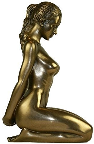 Composure Bronze Nude Female Figurine