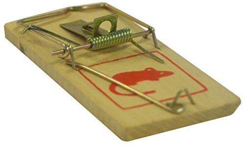 Best Price Square Kingfisher PEST2 Traditionelle Mausefalle aus Holz, 3 Stück