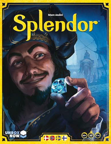 Splendor - Brädspel (Grundspel) | Brädspel För Vuxna och Familjen | Strategi Spel | Svenska | Danska | Norska | Finska | Ålder 10+ | 2 till 4 spelare | Speltid 30 minuter