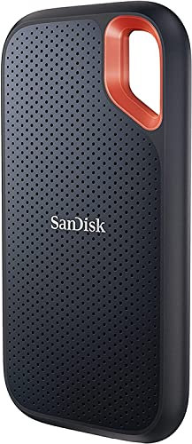 SanDisk Extreme Portable SSD 4 TB (tragbare NVMe SSD, USB-C, bis zu 1.050 MB/s Lesegeschwindigkeit und 1.000 MB/s Schreibgeschwindigkeit, wasser- und staubbeständig) Schwarz