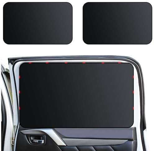 ZATOOTO Pare Soleil Voiture B¨¦b¨¦,Pare-Soleil de Voiture, Matériau Polyester, Noir, Protection Solaire, Anti-UV, 2 pièces, Convient pour Protéger Les Enfants, la Vue du Conducteur et la Vie Privée