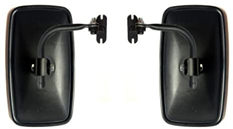 MelTruck® Juego de 2 Espejos Retrovisores Exteriores para Tractores de 285 x 150 mm de diámetro, 18 mm de diámetro