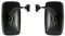 MelTruck® Juego de 2 Espejos Retrovisores Exteriores para Tractores de 285 x 150 mm de diámetro, 18 mm de diámetro