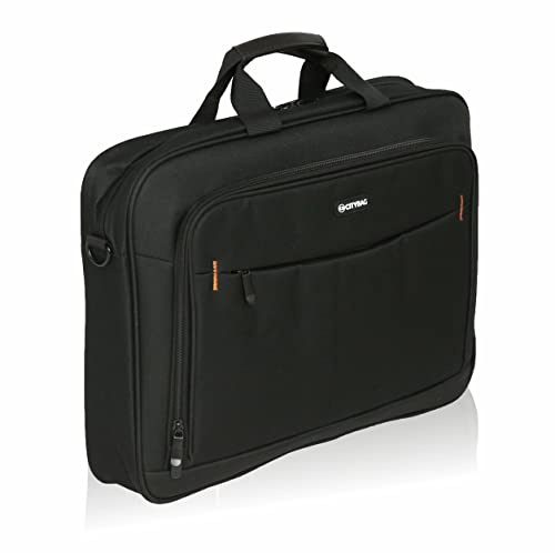 CB CITY BAG Laptop-Schultertaschen, Laptoptasche, Kompakte Laptoptasche, Tote Bag/Umhängetasche mit Taschen zur Aufbewahrung von Zubehör, Schwarze Laptop-Hülle Notebook-Tasche Männer Frauen