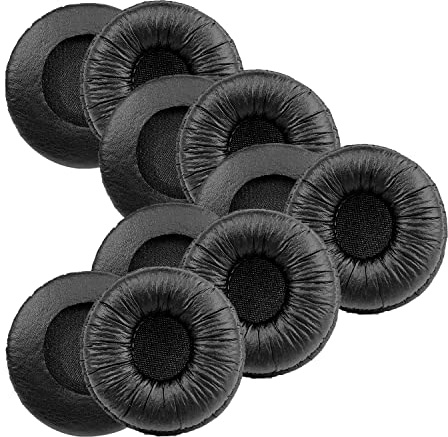 Ear Cushions for Plantronics Headset Replacement 50mm Ear Pads Designed for Headphone Plantronics HW251N HW261N HW510 Blackwire C320 3210 3220 Jabra Pro 920 9450 GN 2000 9125 Biz 1500 2400II (10 Pack)