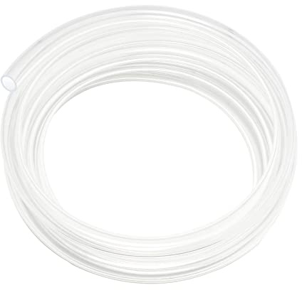 6mm x 8mm - 3m Length PVC Clear Plastic Hose Vinyl Tubing, Food Grade