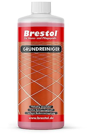 BRESTOL® GRUNDREINIGER 1000 ml Konzentrat für alle wasserfesten Böden geeignet wie Laminat, Fliesen, Kacheln, Naturstein, Beton, Parkett, PVC, Linoleum - löst Versiegelungen und reinigt gründlich