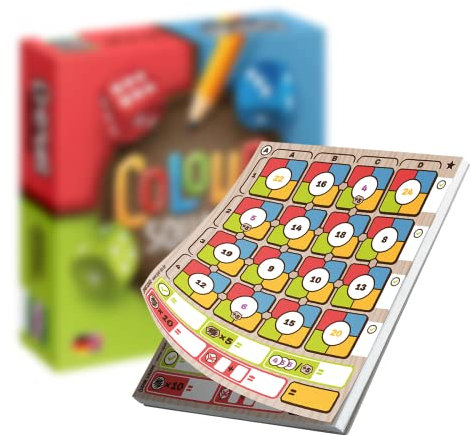 SPIEL DAS! Verlag - Colour Square Ersatzblock - Block für Würfelspiel ab 8 Jahren