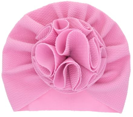 iSpchen Neugeborenes Mütze Babymütze Beanie Hut Unisex Kleinkind Turban Baby Newborn Herbst Mütze für Mädchen Jungen Säuglings Kinder Erstlingsmütze Rosa