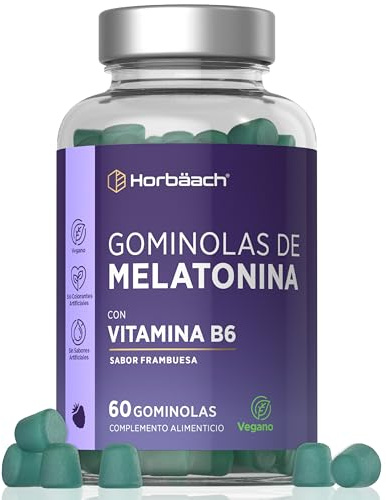 Mélatonine Gummies | 60 Gommes (2 Mois) | Avec Vitamine B6 | Sans Huile de Palme | Complément Alimentaire Haute Dosage | par Horbaach