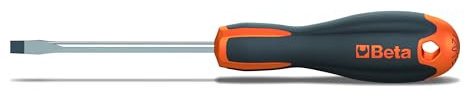 Beta 1201E Tournevis plat Evox chromé, pointe noire 4 mm, OAL 100 mm