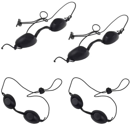 EORPAVU Solarium Brille,Schutzbrille, Bräunungsbrille, Solarium-Sonnenbrille, Beauty-Patienten-Sonnenbrille (4 Stück, schwarz)