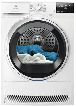 Electrolux EDI629G4BO Secadora con Bomba de Calor, Seca 9 Kg, Libre Instalación, Serie 600, Función MixCare, Tecnología SensiCare, Motor Inverter, Blanco, Clase A+++