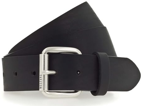 MUSTANG Leder Gürtel 40mm Leather Belt W100 Black schwarz