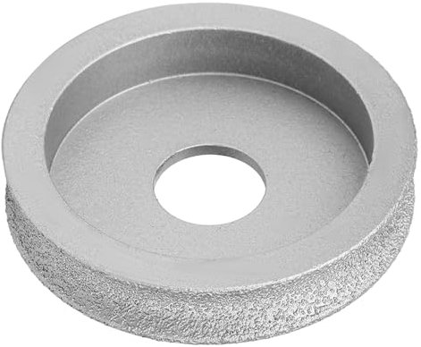 Mola abrasiva concava con mola diamantata brasata da 7,3 cm per pietra, ceramica, vetro, marmo, granito, disco di vetro, strumento per uso a secco e ad umido (Concave grinding wheel 1.0)