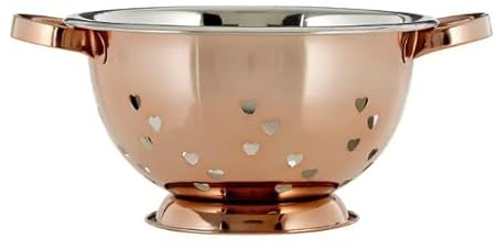 Acense Stainless Steel Colander 24cm Rose Gold