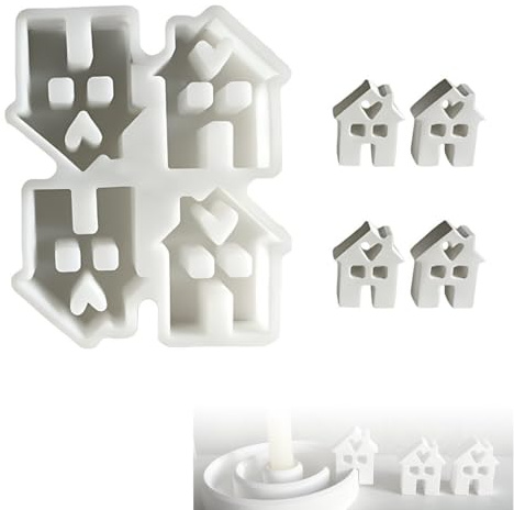 Stampo in Silicone 3D per Case, Candele e Gesso - Stampi per Resina Epossidica - Casette Fai da Te