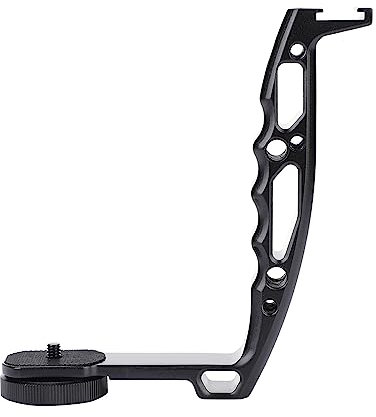Handheld Gimbal Grip, Aluminum Alloy L Bracket Extended Single Handle Grip Adjustable Sling Handgrip Gimbal Handle for Zhiyun Crane 2 D JI Ronin S Gimbal