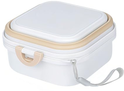 Cuenco plegable 2 en 1 para perros, 400 ml, cuenco de comida para perros con tapa, cordón de nailon y mosquetón para perros, gatos, caminar, senderismo, camping, viajes