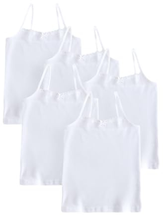 NEXT Mädchen Trägertops mit elastischen Trägern, 5er-Pack
