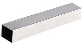 Tube carré en Acier Inox 45mm x 3mm, Profilé creux, Longueur 100mm