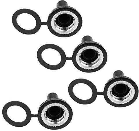 Saluaqui 20pcs 12 Mm a Levetta a Levetta Cover di Stivale in Gomma Black | Cappo Impermeabile per Interruttori a | Coperchio Protettivo della Maniglia di Controllo Isolato
