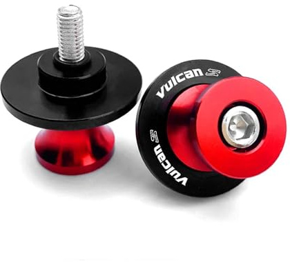 Bobbins stand bobinas marco sliders Para Vulcan S650 VN650 2015-2022 2023 Accesorios De Moto Carretes De Basculante Tornillos M10 Para Soporte Deslizante(Red)