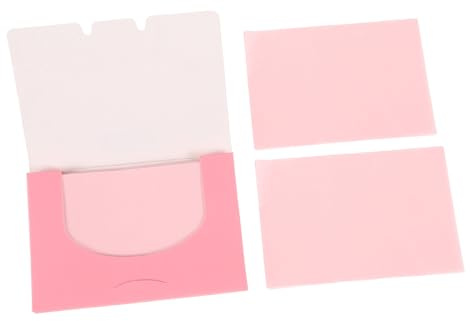 Ölabsorbierende Blätter 100 Stück, 3 Stück-pack | Dünn, ohne Puderreste, Sofortige Absorption, Rosa, für Hautpflege und Make Up, für Mädchen