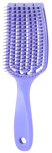 Böjd Rätningsborste | Massageborste Med Ventilation | Detangles Långt Och Kort Hår | Minskar Drag, Lätt Att Kamma | Perfekt För Resor, Och Badrum | Hyttvårdstillbehör