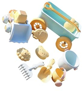 AUYXSSZ Strandspielzeug Set mit kleinkindgerechten Sandspielzeugen und Gießkanne – Spaß und Lernen im Freien – Kinder Schubkarre mit Wasserkanne und