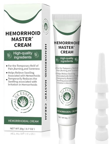 20g Crema para aliviar las hemorroides,pomada hemorroidales, adecuada para aliviar el dolor, la hinchazón, la picazón y el sangrado