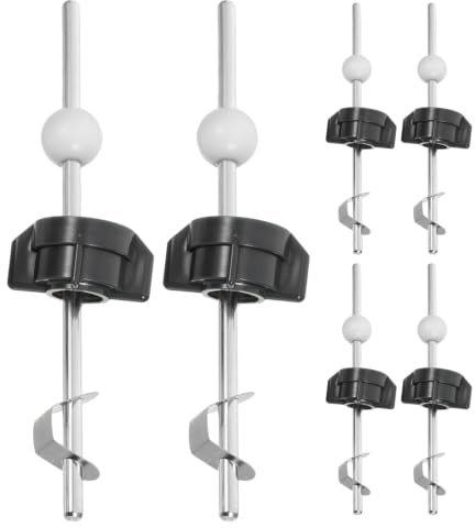 DOITOOL 6 st popup-centerdelar för toalett - reservdel för svängstång, reparationssats för badrumshandfat, metall, svängarm - reservdel för diskhostopp, 20x7x3cm