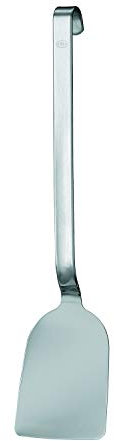 Rösle Haken Pfannenschaufel, Hochwertiger Pfannenwender mit abgrundetem Blatt, Edelstahl 18/10, Spülmaschinengeeignet, 33 Cm