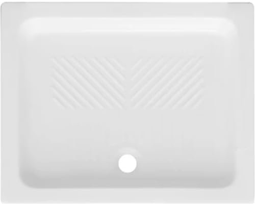 PIATTO DOCCIA RETTANGOLARE IN CERAMICA DIANFLEX cm 80 x 100 H 10