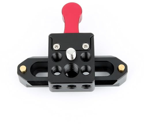 NATO Clamp,NICEYRIG NATO Lock Klemme mit Quick Release Sicherheitsschiene 7cm für LED Video Licht, Monitor, Mikrofone