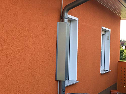 Metalltechnik Dermbach GmbH Waschbärschutz, Waschbärabwehr, Marderschutz, Übersteigschutz für Fallrohr Ø 100 mm und Rohrabstand 0 bis 2 cm zur Hauswand - verzinkt