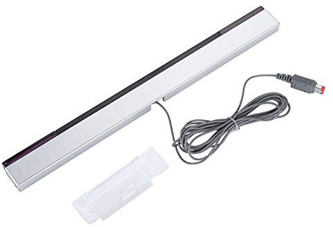 Wii Sensor Bar Original Wii Sensor,IR Signal Ray Sensor Bar Wired Receiver with a Stand,for Nintendo WII/WIIU