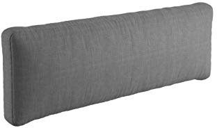 sunnypillow Palettenkissen mit abnehmbarem Bezug Palettenauflage Palettenpolster Palettensofa Sitzkissen Rückenlehne Indoor/Outdoor Rückenkissen 120x40x20/10cm Anthrazit