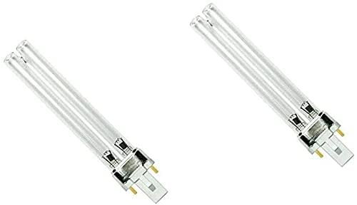 Lampada a lampadina UV 2 pezzi 5 W 7 W 9 W 11 W 13 W di ricambio per lampade UV PLS per filtro stagno UVC e chiarificatori (11 W)