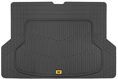 CAT Heavy Duty SUV Black Cargo Liner & Car Trunk Mat - Universal Trimmable All Weather Cargo Mats for Back of SUV - SUV Trunk Mat & Carpet Cover Trunk Liner - Cargo Cover Trunk Cover 53 x 36.25