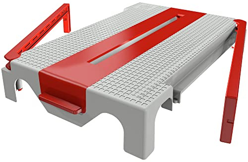 Kronen-Hansa Doc Dustfree Planche à découper pour réduire la poussière des carreaux et des dalles (table de découpe pour carrelage pour aspiration de la poussière, guide de coupe 40 x 2,2 cm)