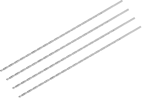 sourcing map 4 Stück HSS Metallbohrer 2mm, Spiralbohre 200mm LängeHochwertige Universalbohrer fur Edelstahl und Metall