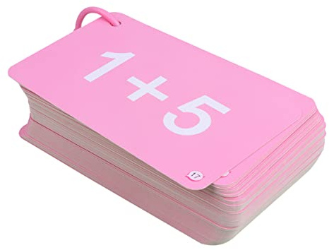 NUOBESTY Mathe Lernkarten Kinder 1-3 Klasse Addition Subtraktion Multiplikation Division Lernspiel für Frühkindliche Bildung Grundschule Kindergarten Schulbedarf 1 Satz
