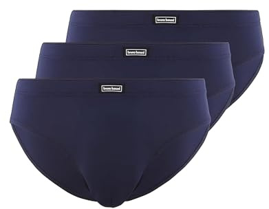 bruno banani Sportslips Herren Soft Micro Mikrofaser Slim Fit - 3er Pack | Atmungsaktive Mikrofaser, sportliche Passform, weiches Suspensorium mit Baumwolleinsatz, im 3er Set