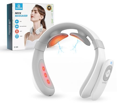 COMFIER FSA Eligible Cordless Neck Massager for Pain Relief Deep Tissue, Vibration Travel Massager,Portable HSA Neck Massager for Office, Mothers Day Gift