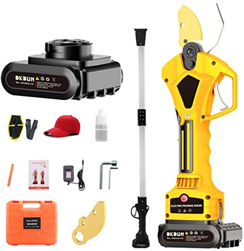 TAHALI Tijeras Podar Inalámbricas,Tijeras Podar Eléctricas Jardín Tijeras,Podar Telescópicas, Diámetro Corte 50mm con Baterías Litio Recargables,Tijeras Podar para Huerto,Battery*1