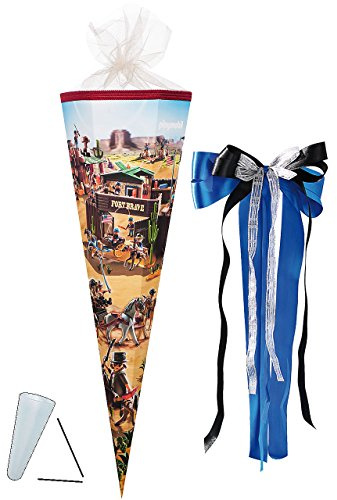 komplette Füllung - Circa 200 Teile - für Schultüte - Playmobil Western Stadt - eckig - für ALLE Zuckertüte - mit/ohne Ku..